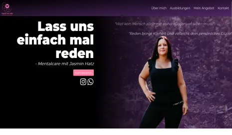Vorschau der Website Einfach mal reden - Mental Health von Jasmin Hatz
